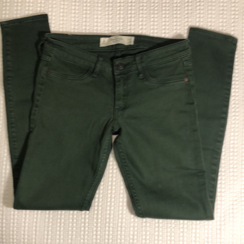 Abercrombie & Fitch Green Skinny Jeans